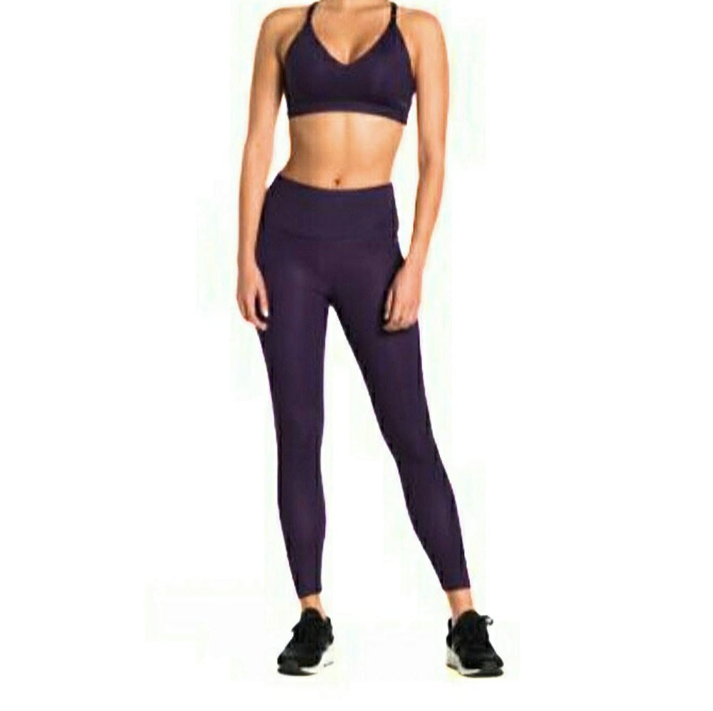 Arx Lab AR33 Womens Alpha High Waisted Leggings Plum Color Size Medium NWT